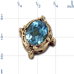 rk207 Blue Topaz Bracelet Slide 